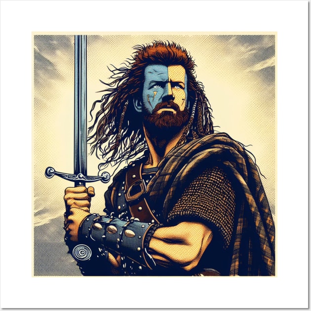 Braveheart 1995 Fan art Wall Art by nerd.collect